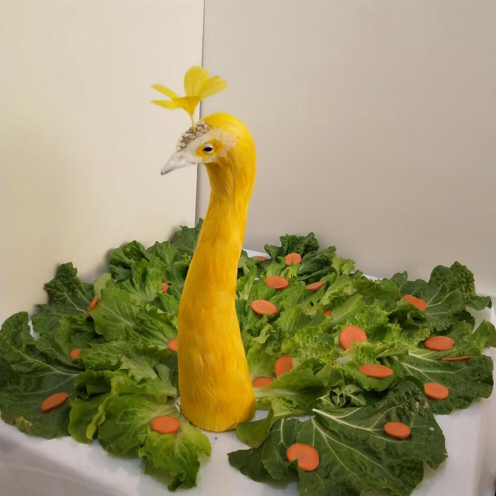 仿真羽毛孔雀头婚宴餐桌摆件客厅家居墙壁挂装饰孔雀影视道具志乾诚一