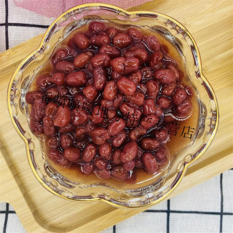 冰粉配料糖水红豆红豆罐头糖纳红豆红小豆商用425克整罐成都