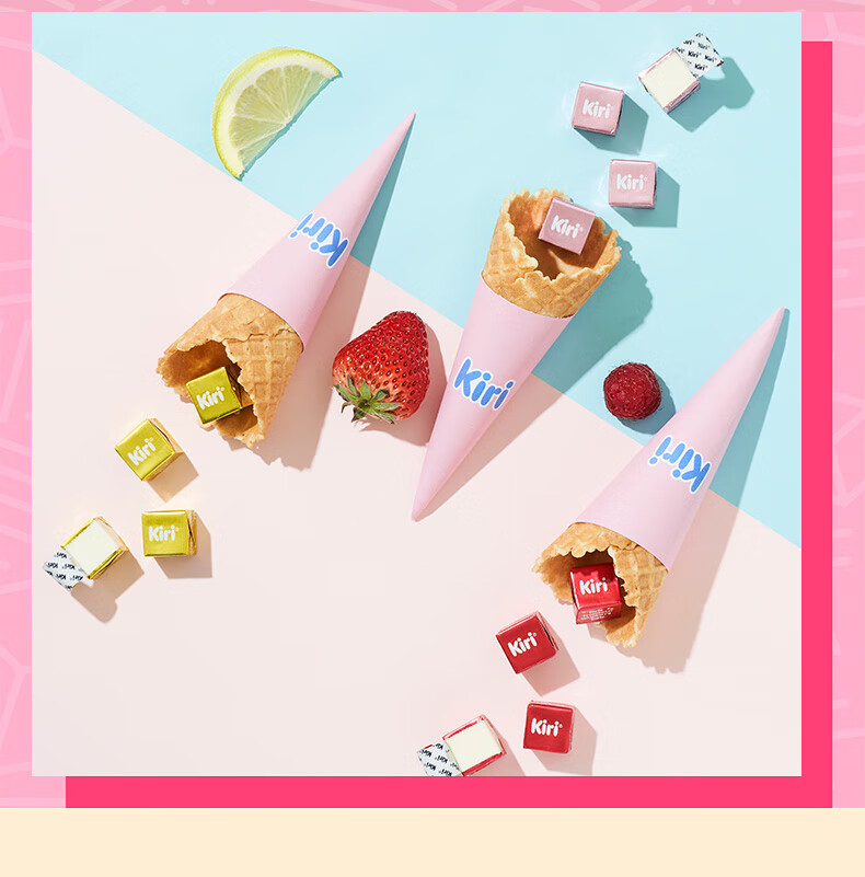 kiri凯芮甜心小酪奶酪芝士78g*4 零食 口味多选 柠檬*4【图片 价格