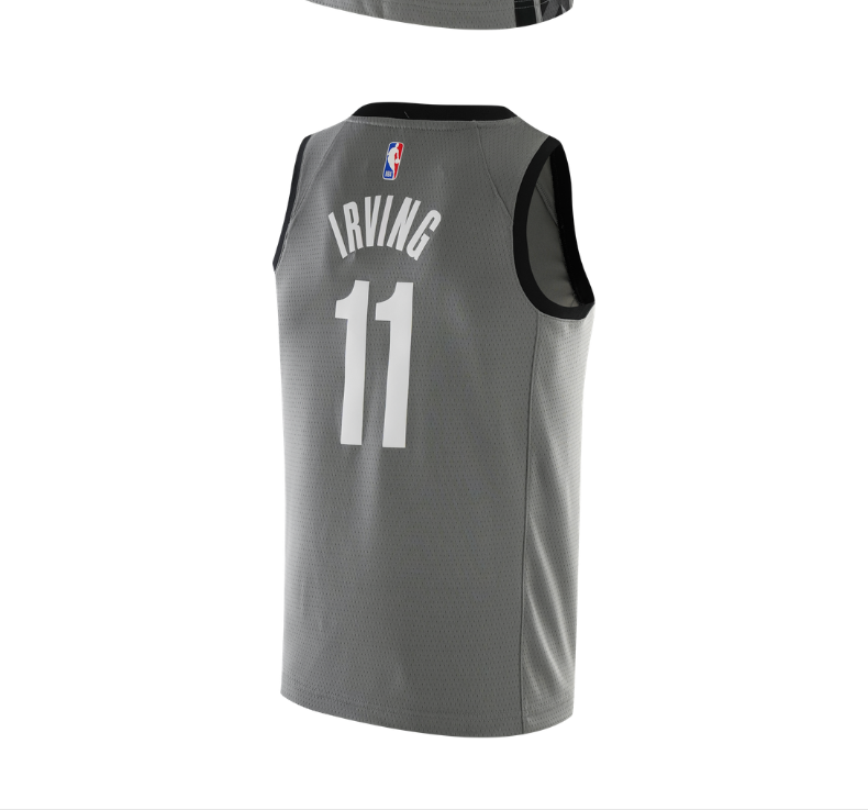 nba-nike-kids 耐克 篮网队 irving 欧文 statement sw 大童球衣 灰色
