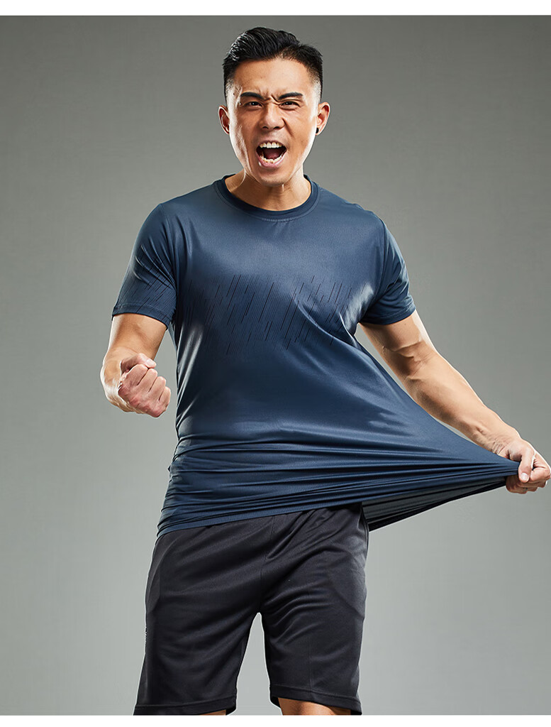 支持国货安踏夏季运动套装男跑步服两件套健身衣服晨跑冰丝速干薄款