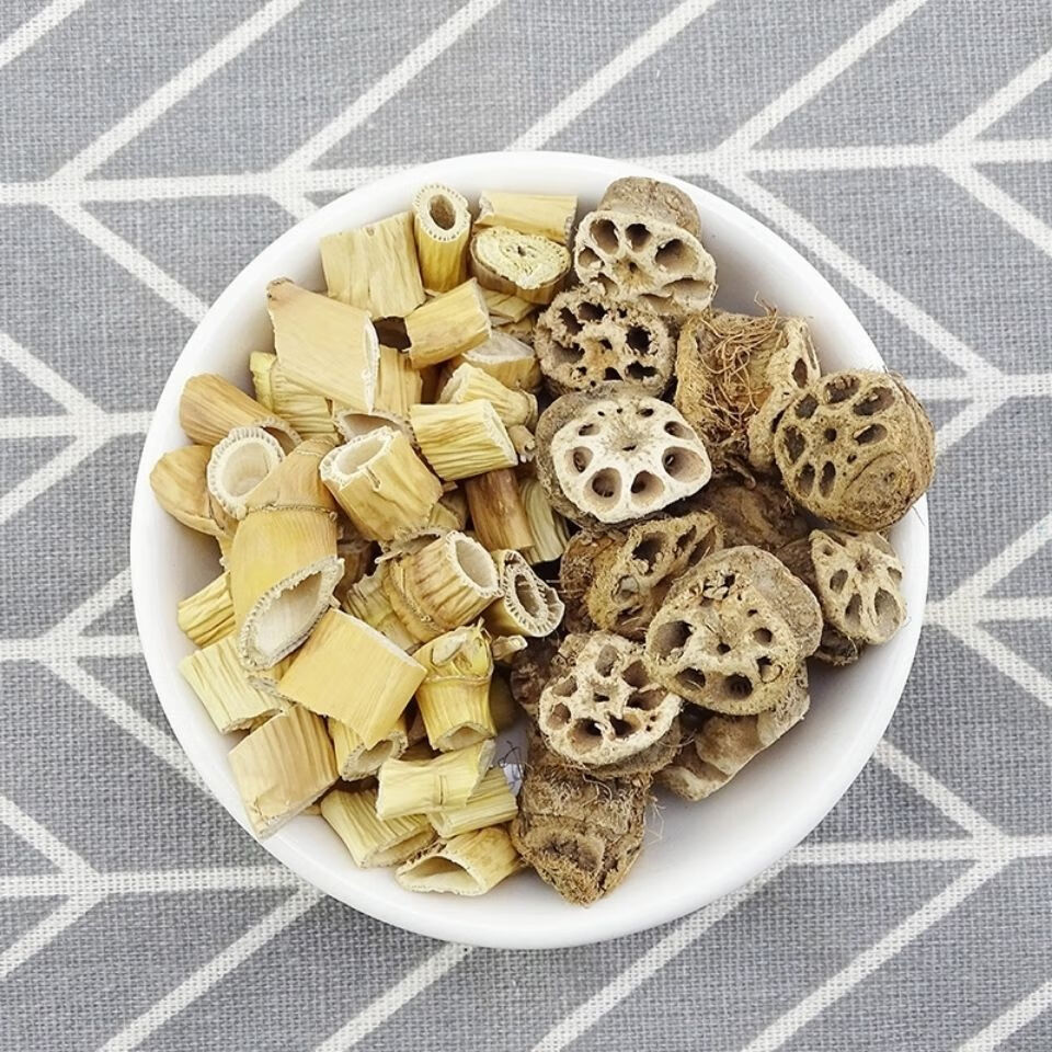 藕节芦根水 藕节干3个芦根30g 药厂原料容易上火流鼻血焦躁烦闷 藕节