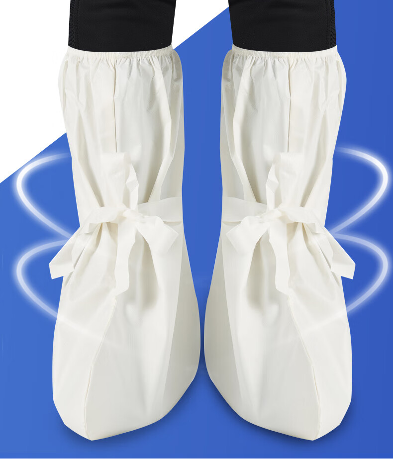 隔离鞋套医生护士高靴一次性防水加厚隔离服医护专用鞋套 一次性医用