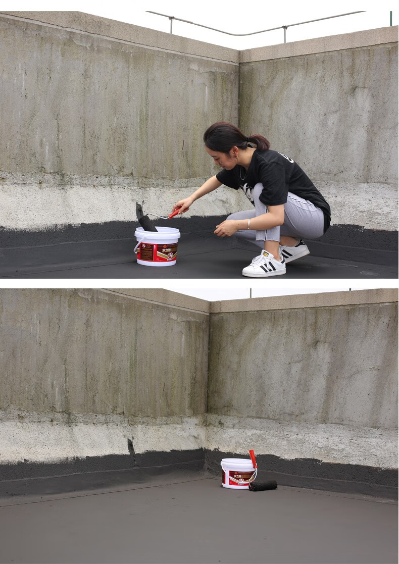 补漏材料聚氨酯液体防水卷材沥青楼顶房顶平房漏水防漏防水胶外墙裂缝