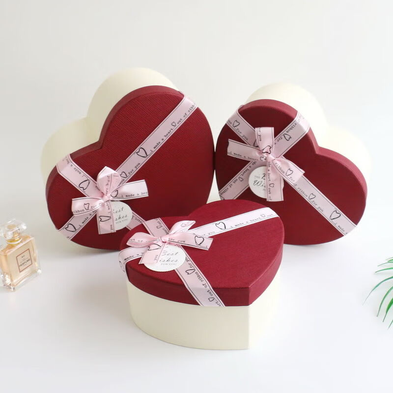 心形礼盒空盒爱心礼品盒大号心形礼盒生日礼物包装盒子幸运星礼物盒子