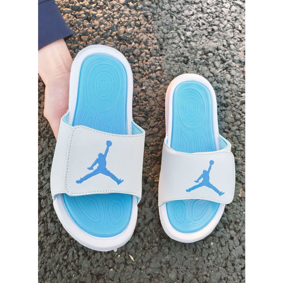 黑白魔术贴运动拖鞋沙滩拖鞋篮球拖鞋opug白k拍白蓝运动鞋同码拍36