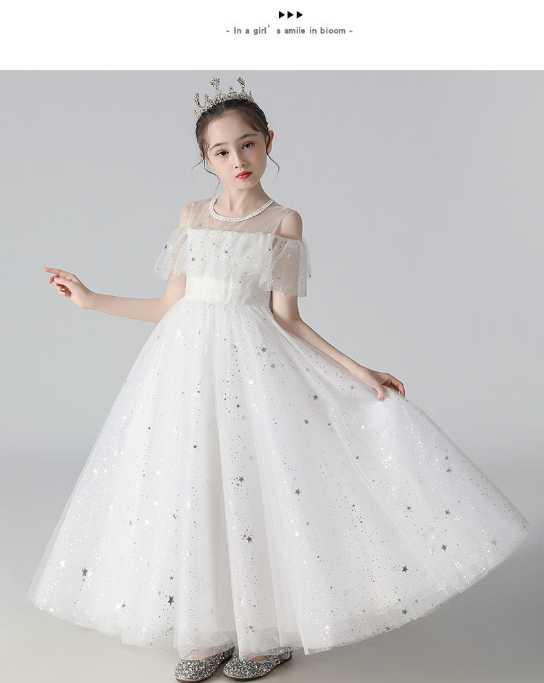 苍染燕尾裙女大童公主裙蓬蓬纱小女孩长裙钢琴演出服晚礼服洋气连衣裙