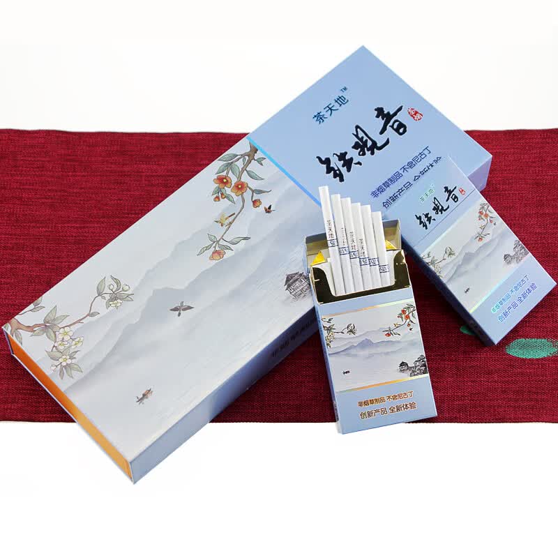 冬虫厦草茶烟烟男士薄荷细支一条茉莉花专卖爆珠 凤凰水仙一条(粗支)