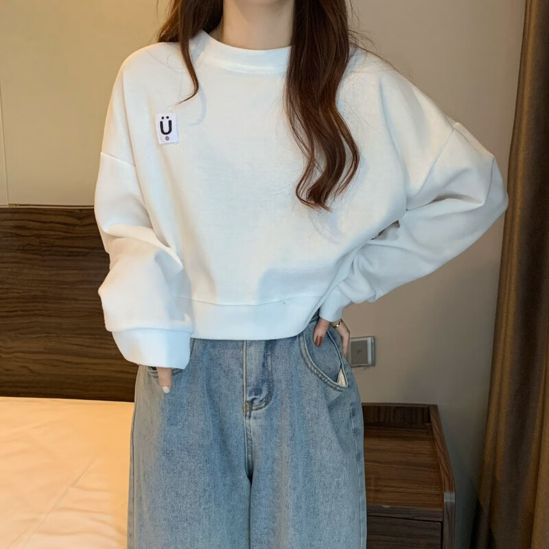 森马新潮卫衣女今年流行卫衣秋春款女潮ins新款宽松百搭百搭短款套头