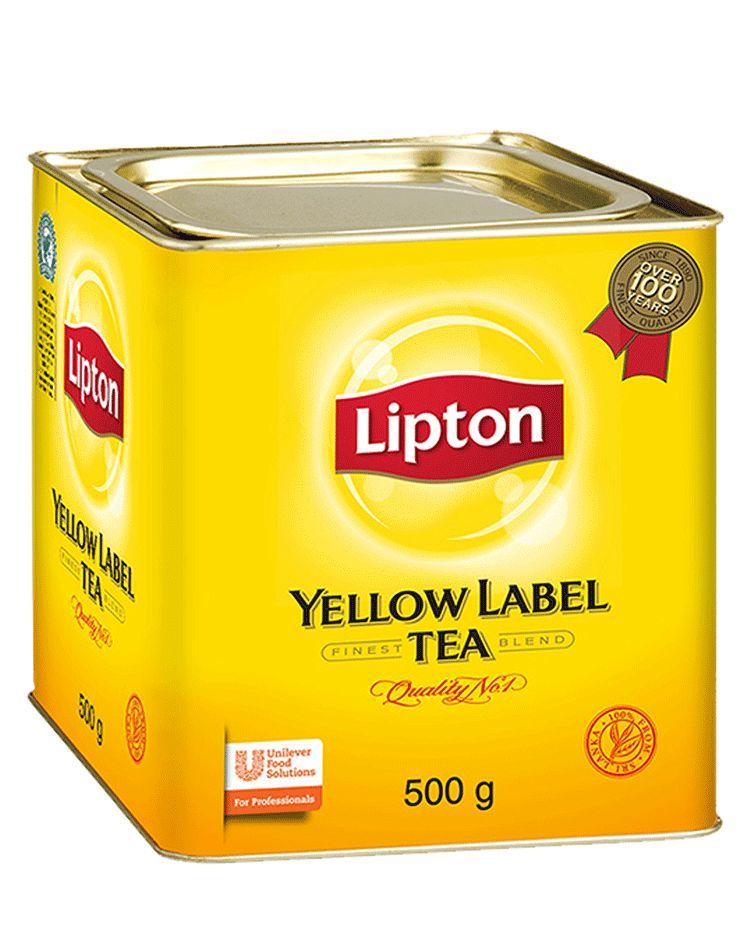 lipton立顿小黄罐红茶粉500g黄牌茶叶茶粉散茶港式丝袜奶茶专用立顿