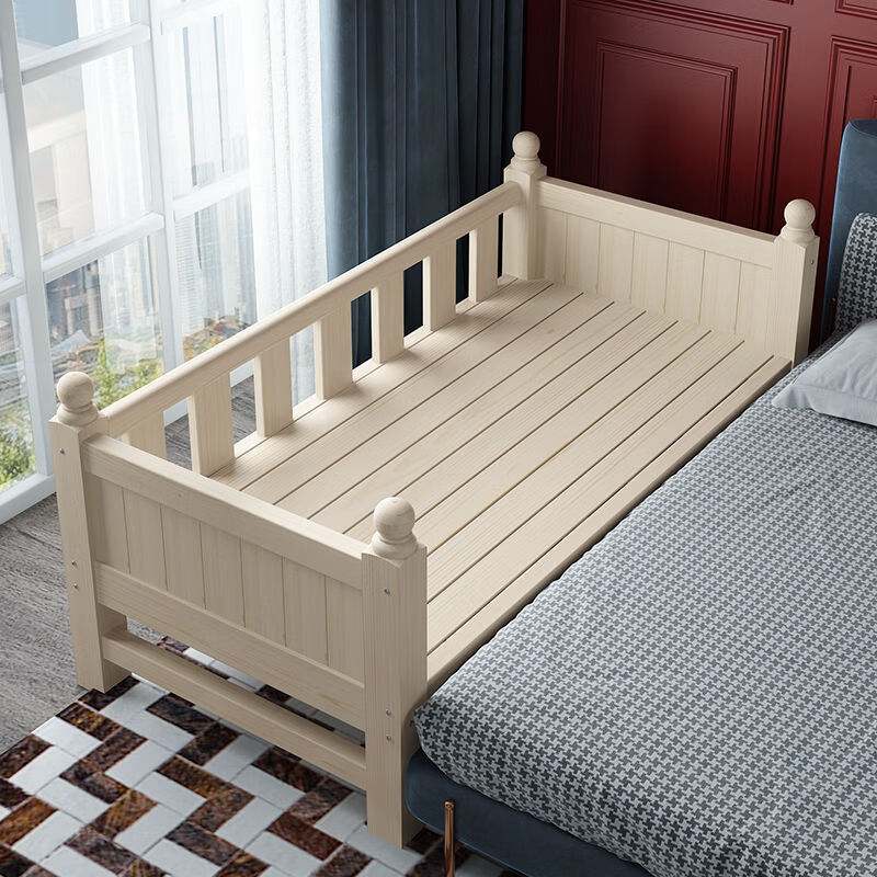 拼接床成人实木床拼接床单人床实木床拼接床大床加宽床婴儿小床带护栏