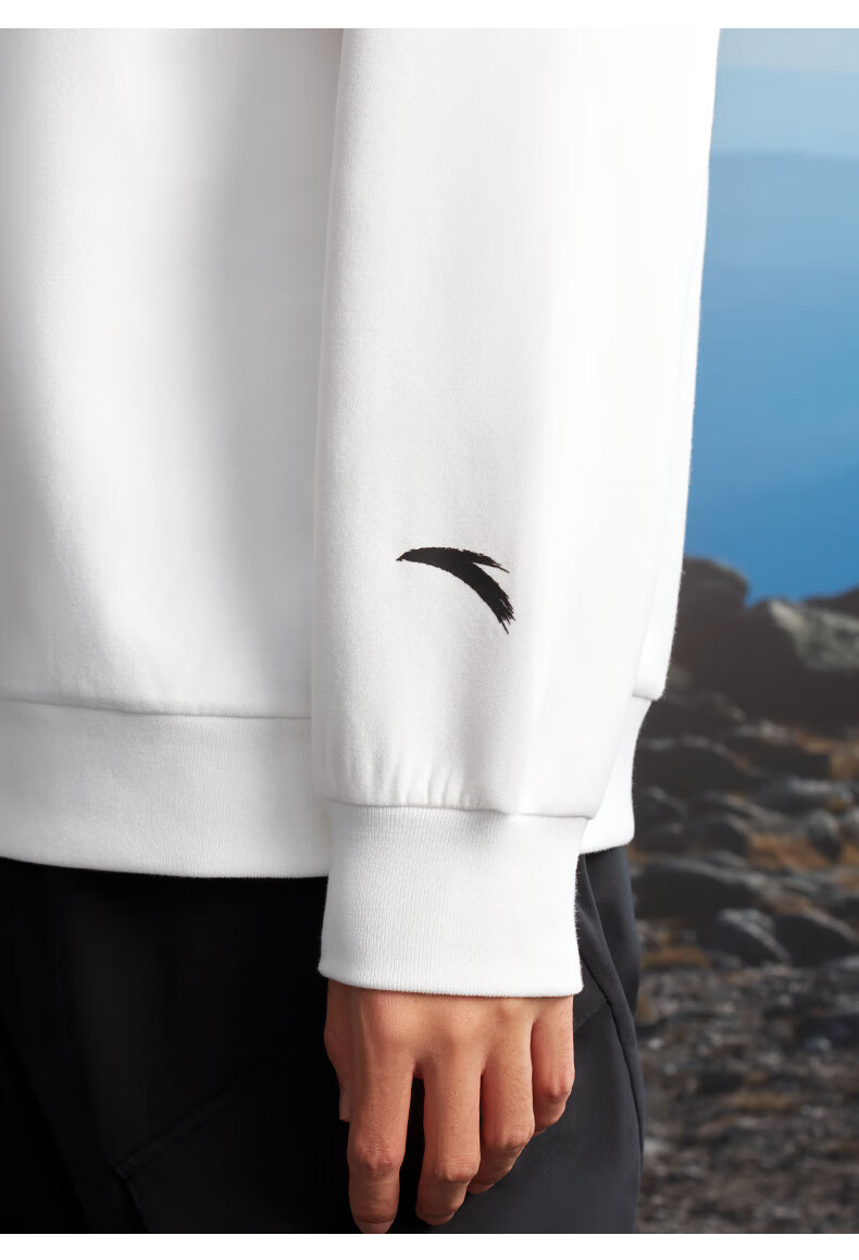 【安踏星标系列】中国卫衣2022春季运动宽松国潮套头圆领长袖