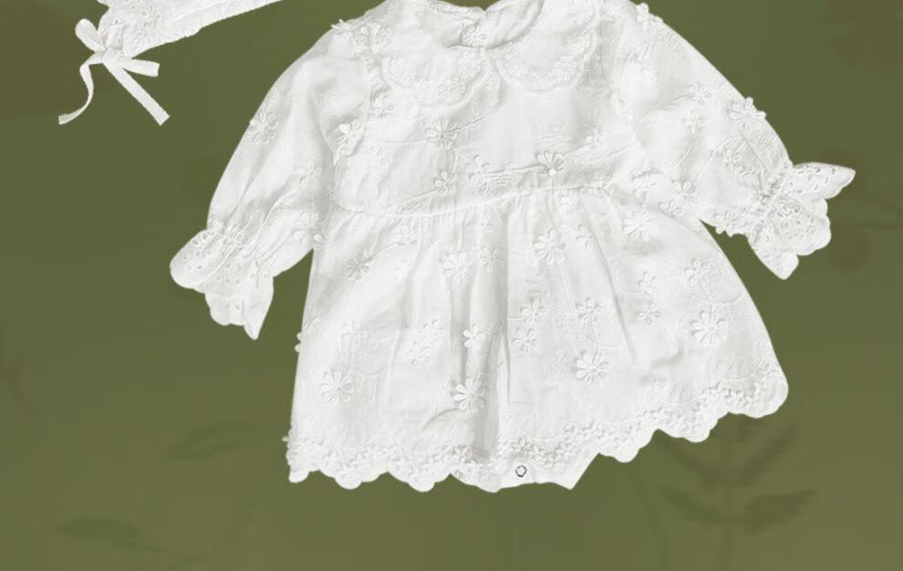 迪士尼(disney)品牌轻奢初礼新生儿套装礼盒女宝宝满月百日宴公主礼服