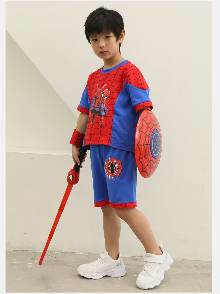 衣服六一儿童演出服装男童蜘蛛侠套装幼儿园cosplay化妆舞会角色扮演