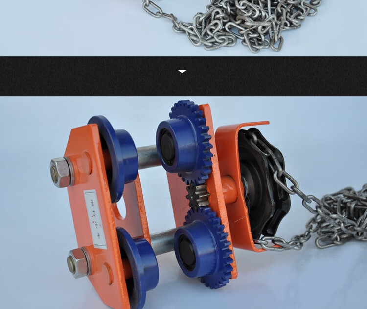 5123t吨工字钢滑车起重滑轮手拉电动葫芦单轨行车 0.5吨手推小车