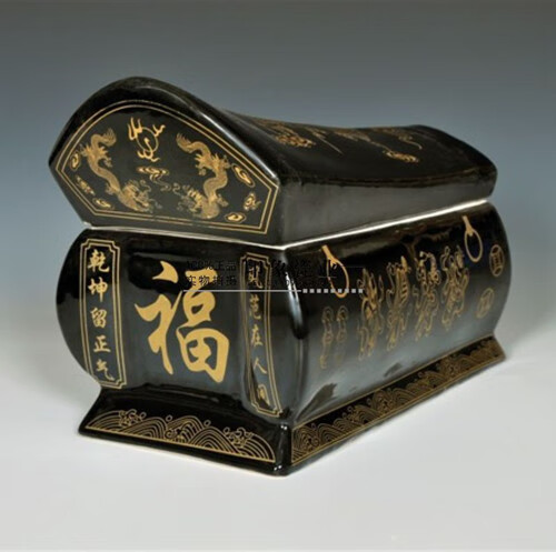 景德镇陶瓷棺材 景德镇陶瓷大号灰盒 殡葬 棺材 丧葬品 殡仪馆土葬