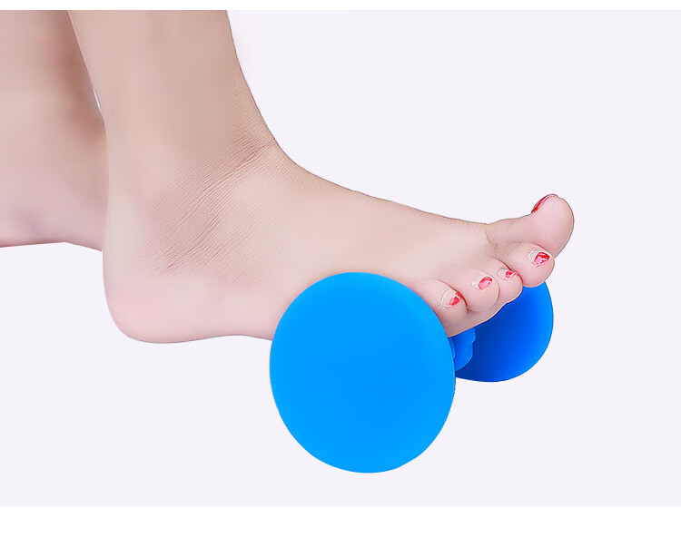 安甲足底按摩器搓脚板足疗按摩脚部穴位滚轮按摩工具足底滚轮浅蓝