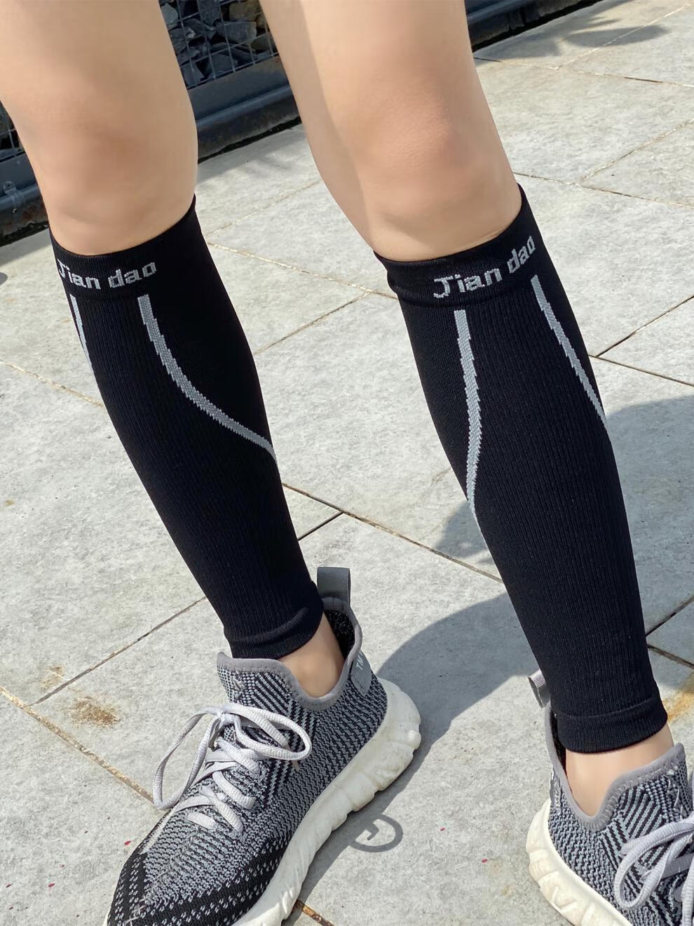 运动护腿跑步压缩小腿套运动越野骑行护腿马拉松压力健身男女篮球套袜