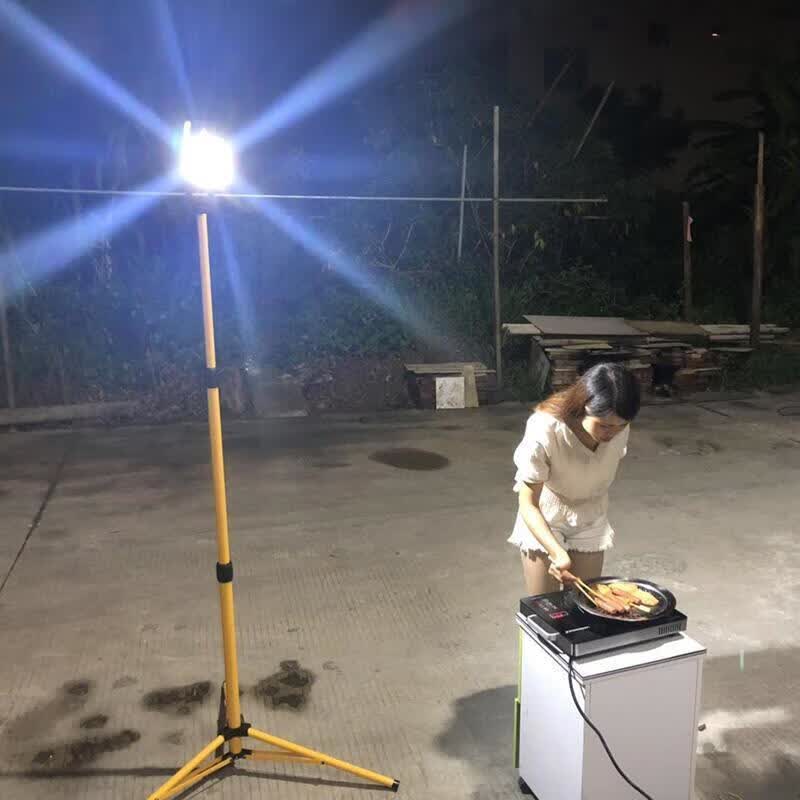 充电灯户外照明led投光灯家用停电备用应急灯工地施工摆地摊56灯珠