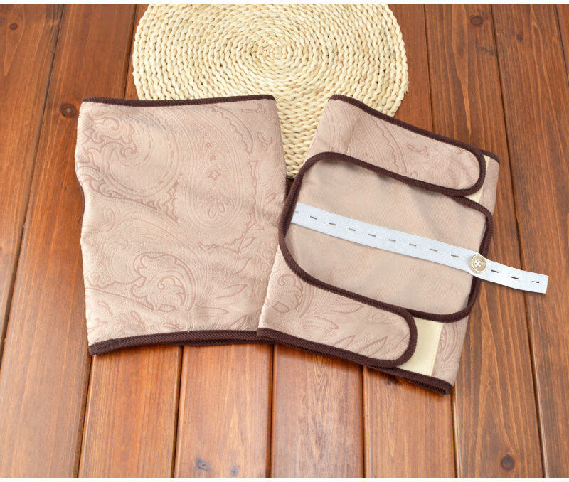 陈艾草男女士老寒腿关节保暖炎艾灸膝盖防寒护腿护腰 棉面-青花韵护膝