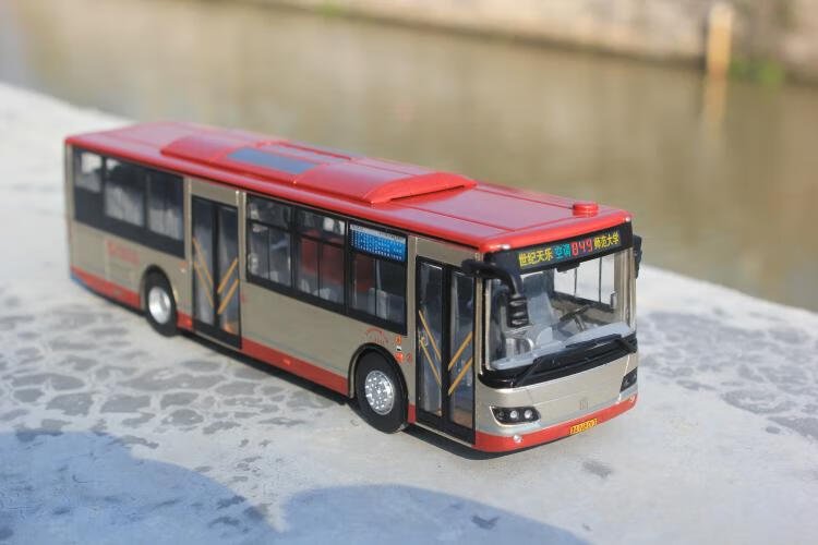 天津公交车模型巴士849路1:64客车仿真模型玩具diy创意礼品