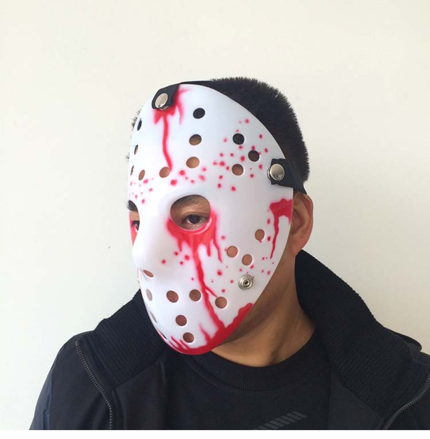 加厚十三号黑色星期五杰森面具半球杀人狂恐怖搞怪cos 复古金杰森面具