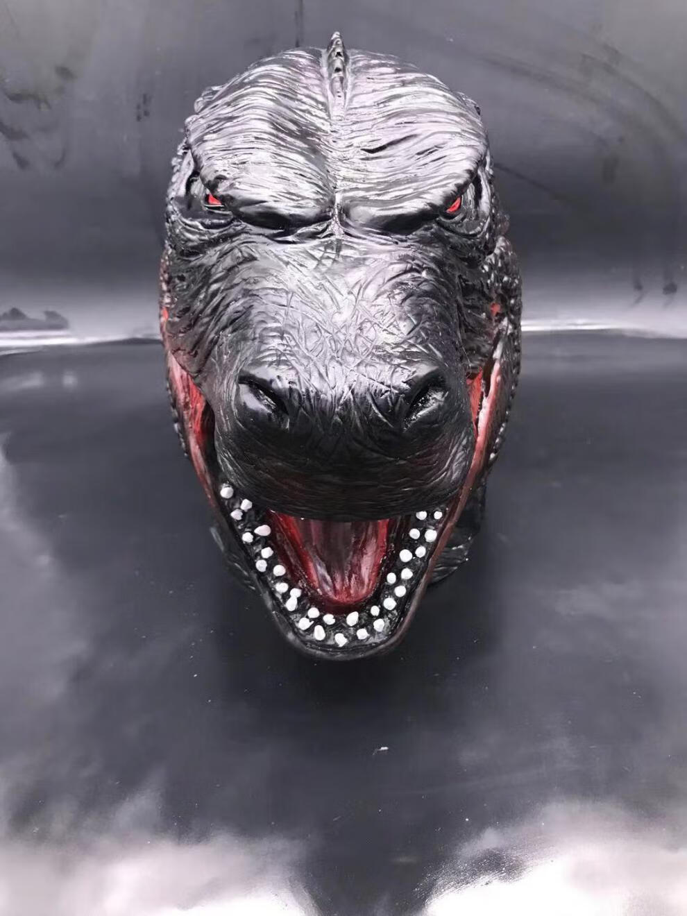 聚会生日派对装扮道具哥斯拉面具大战金刚万圣节恐怖乳胶头套cosplay