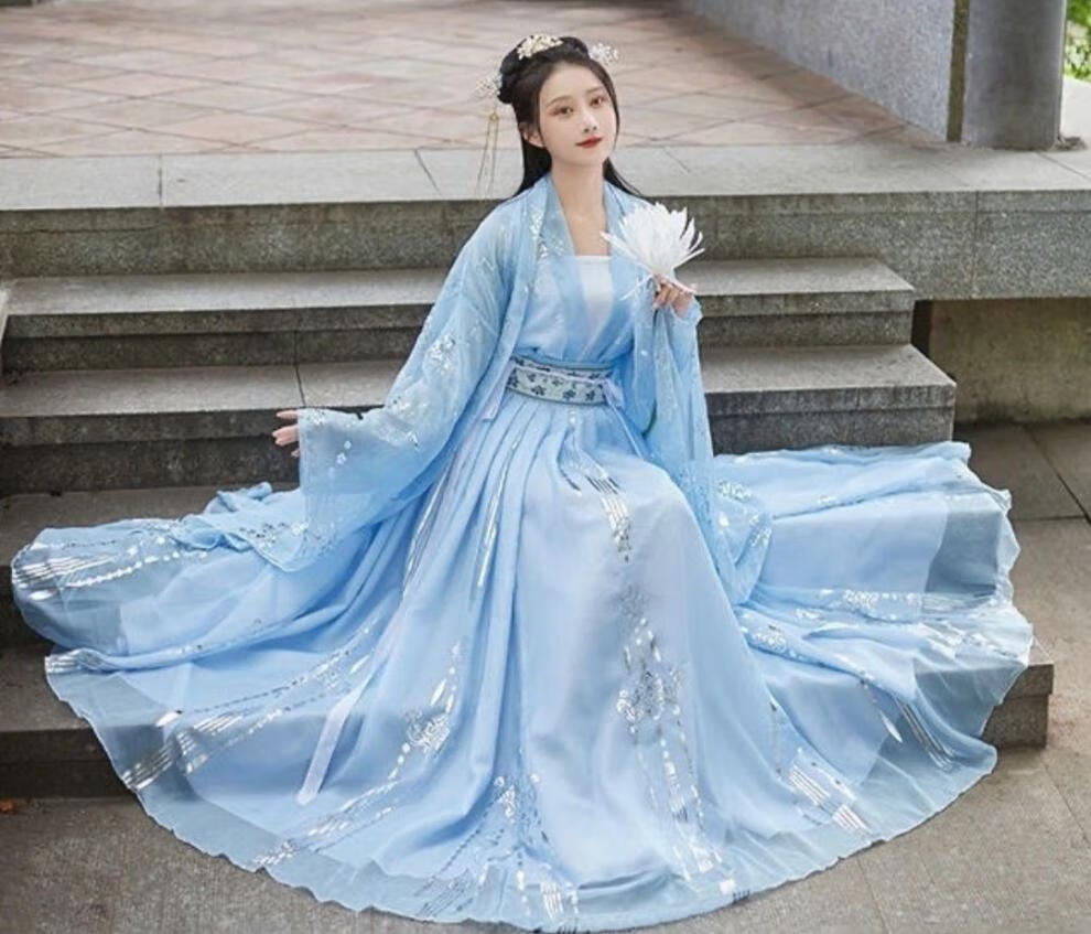 大码汉服明制胖妹妹古装200斤加女胖mm原创中国风显瘦齐胸腰襦裙春