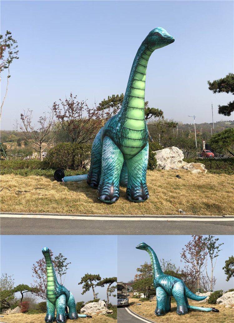 万圣节充气恐龙气模仿真暴龙霸王龙剑龙三角龙气模商场美陈装饰道具