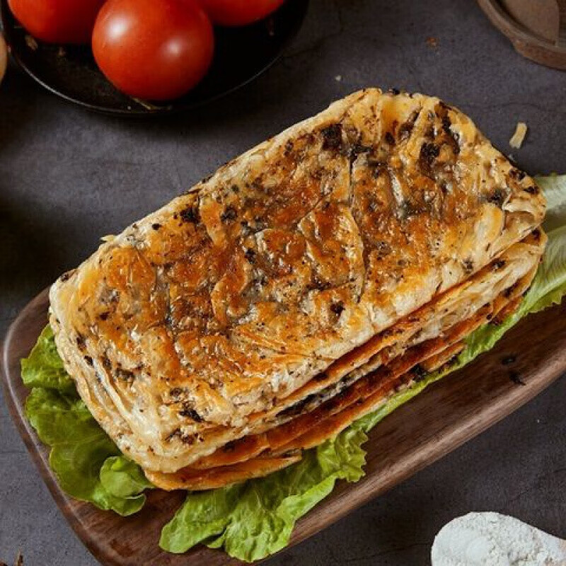 梅干菜猪肉味500克2袋早餐冷冻半成品生坯面饼梅干菜猪肉锅盔5片3包