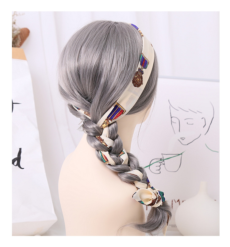 展缘港风 ins网红头绳麻花辫编发复古发带飘带头饰韩国丝巾扎发绳发箍