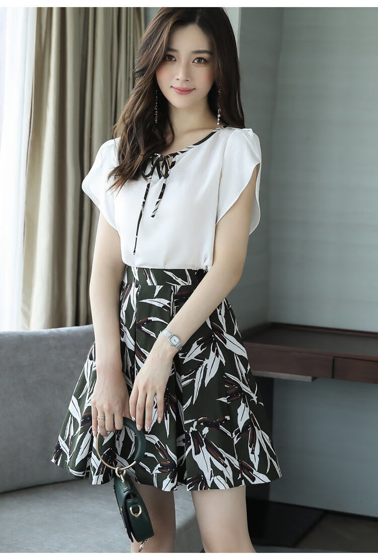l 品牌: 娜依淑 商品名称:新款甜美风气质套装女夏季麻料韩版女装短袖