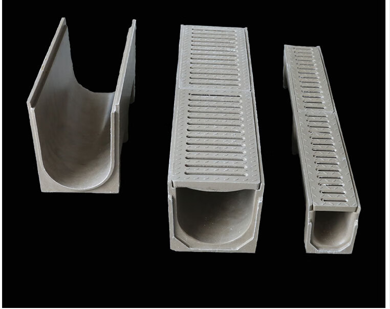 成品排水沟u型槽树脂广场厨房下水道缝隙式线性不锈钢盖板排水槽