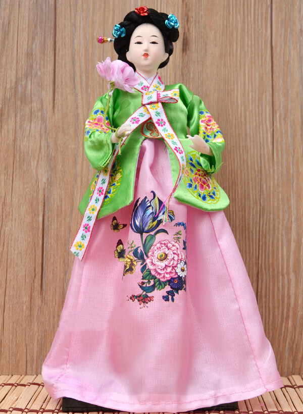 裳淇韩国人偶工艺摆件人形娃娃烤肉店料理店酒店用品装饰礼品特色民俗