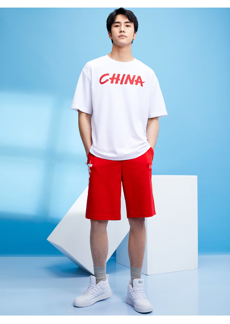 安踏中国短袖官网旗舰2020夏季新款男女宽松情侣国潮t透气棉运动t恤