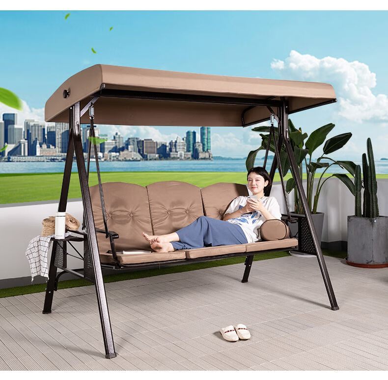 千秋吊椅 成人家用户外秋千吊椅阳台吊篮藤椅庭院摇篮椅双人吊兰椅