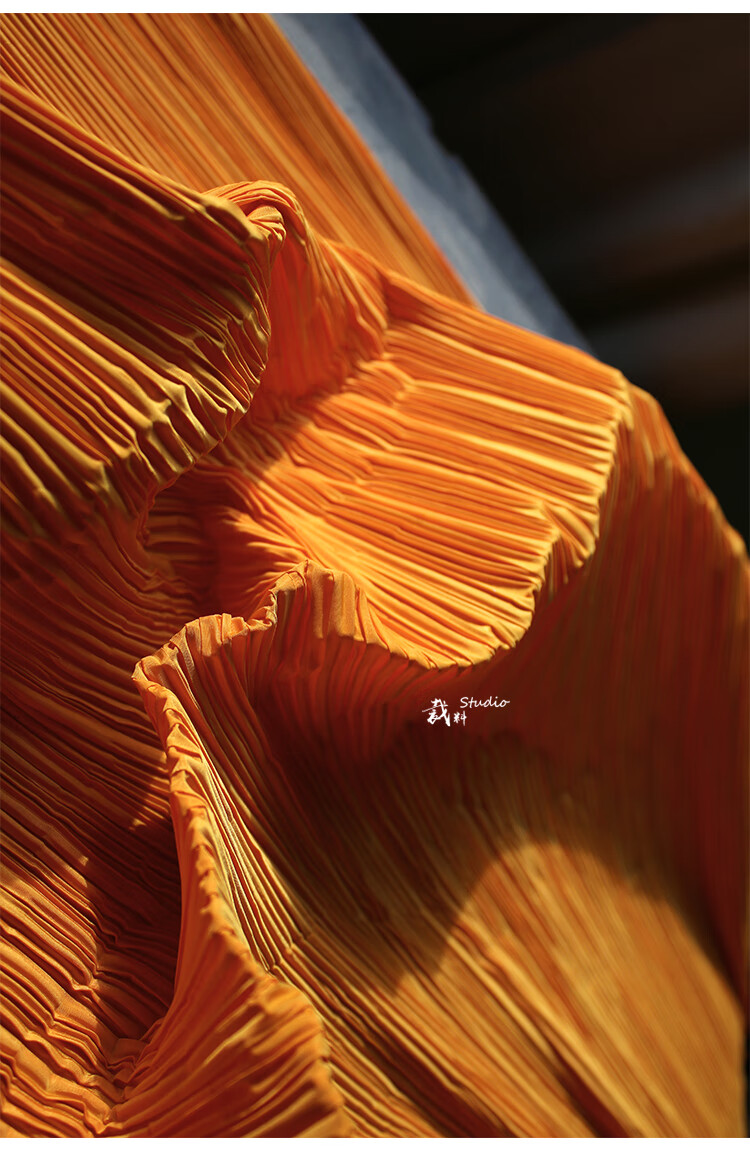 fgacct皱纹立体肌理布料压褶可塑硬挺手工diy画背景服装设计师面料