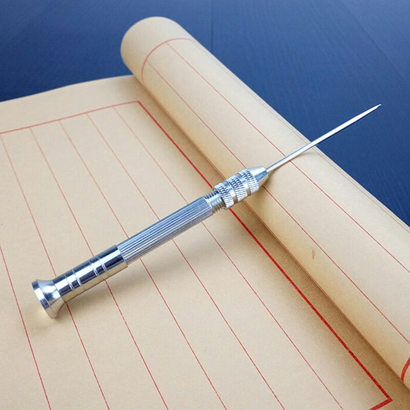 线装书本制作修书工手工装订材料打孔铁锥子di手缝大眼针线 彩色锥子1