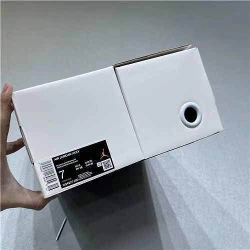 aj35篮球鞋实战双气垫乔35男女运动鞋高品质郭艾伦兵马俑黑白 【灭世