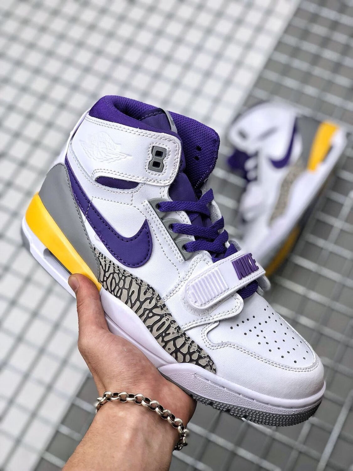 aj312高帮篮球鞋 legacy aj三合一湖人黑金男女鞋休闲运动鞋1 312高帮