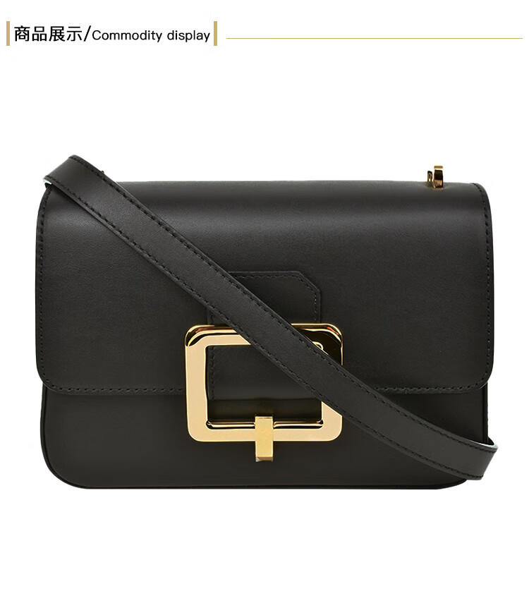 bally巴利女包女士janelle牛皮大方扣翻盖单肩斜挎包520礼物白色