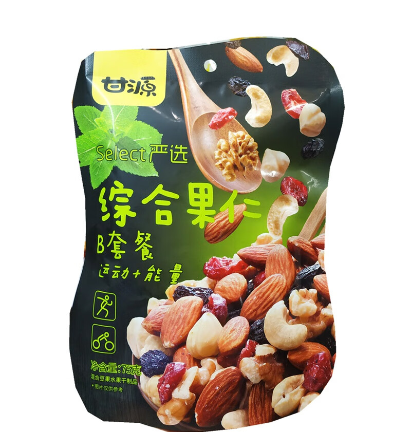 甘源新品75g甘源综合豆果果仁虾条豆果多味麻辣椒盐花生 75g多味花生