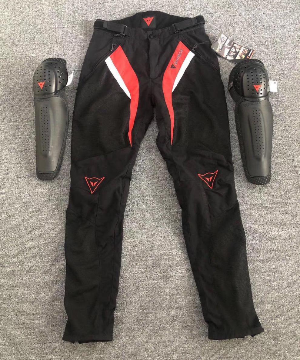 精选好货定制摩托车骑行裤夏季赛车压弯重机车裤防摔骑士裤网眼透气春