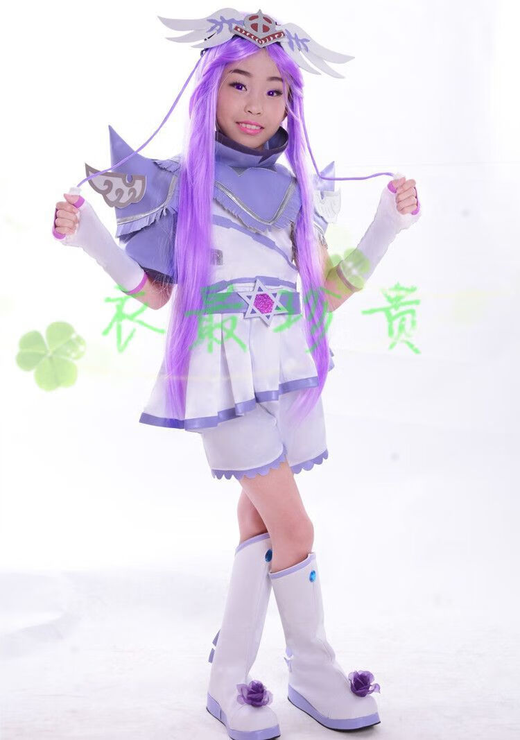 媞美瑰儿童衣服cosplay女服装 全套有包包110 粉色朵蜜天女真真【图片