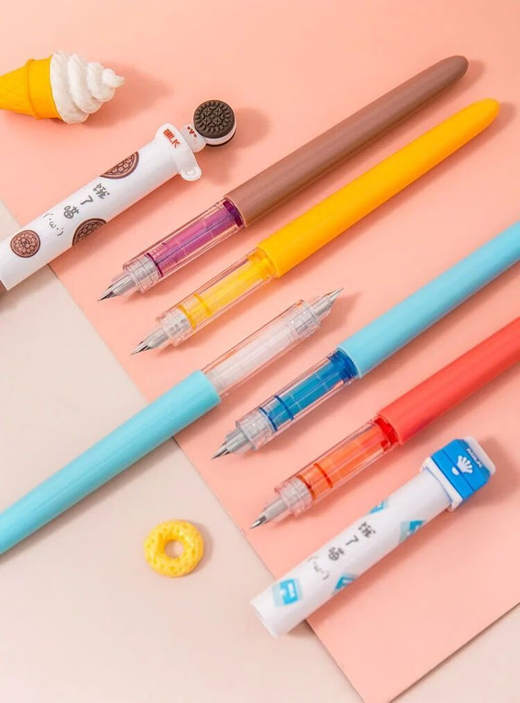 senmu【分享好物】点石饿了喵钢笔细笔尖不溅墨ds-757小学生用练字换