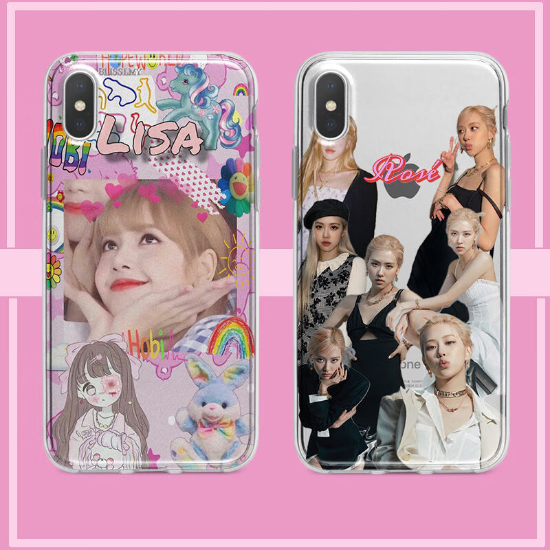 blackpink手机壳lisa同款朴彩英rose金智秀金智妮苹果华为vivoop毕柯
