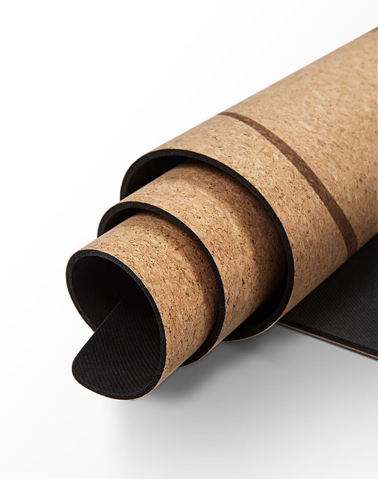 云麦瑜伽垫男女 天然软木橡胶瑜伽垫 双面防滑 加宽加长男女健身防滑