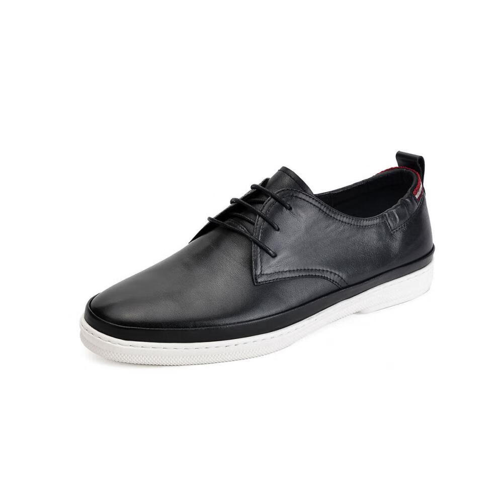 roberta诺贝达限时特惠男士休闲男鞋户外运动鞋清仓专区 黑色sre68201