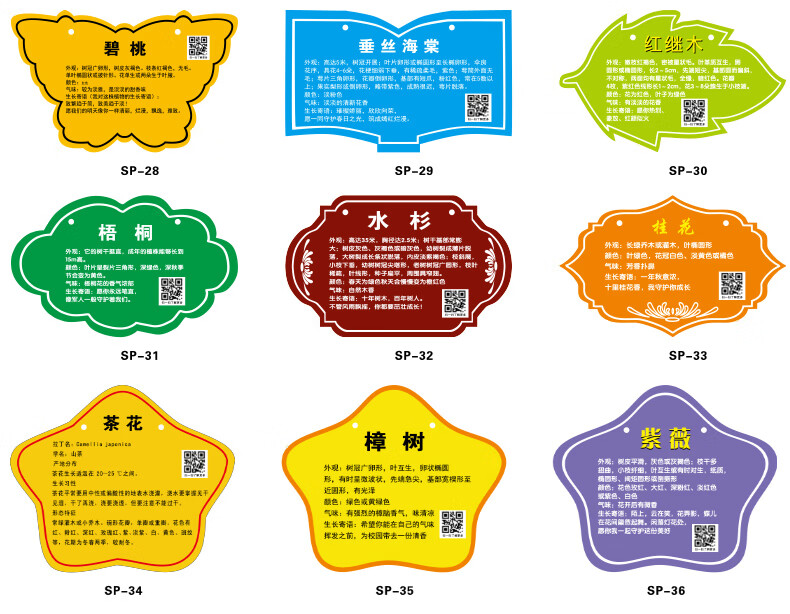 樹牌掛牌學校公園認養牌插地牌子植物綠化信息牌銘牌樹木介紹標識牌