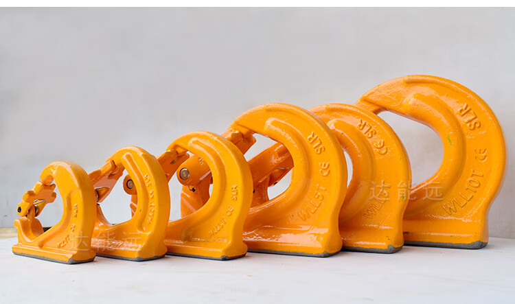 焊接起重吊钩挖掘机铲斗挖斗焊接钩拖钩挂钩挖土机吊装钩拖车吊钩2吨